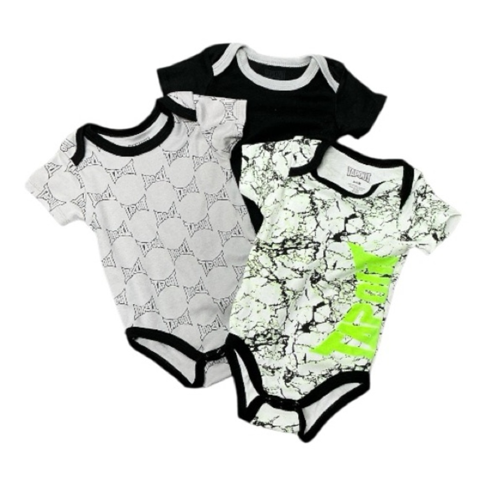 TapOut - EC - Trendy Kids One Piece Set - Black, White, Green